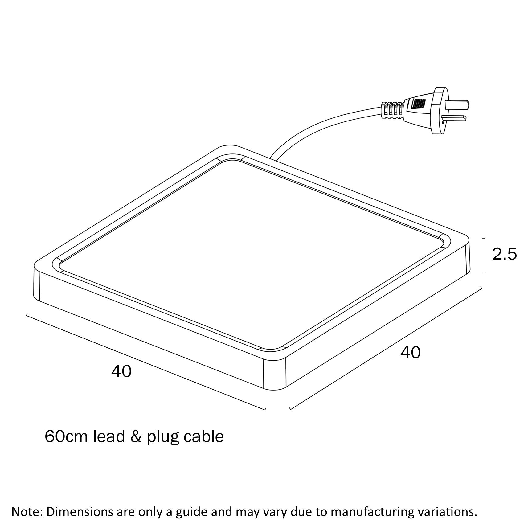 Telbix Lunos 23CM 30CM 40CM LED Oyster Light