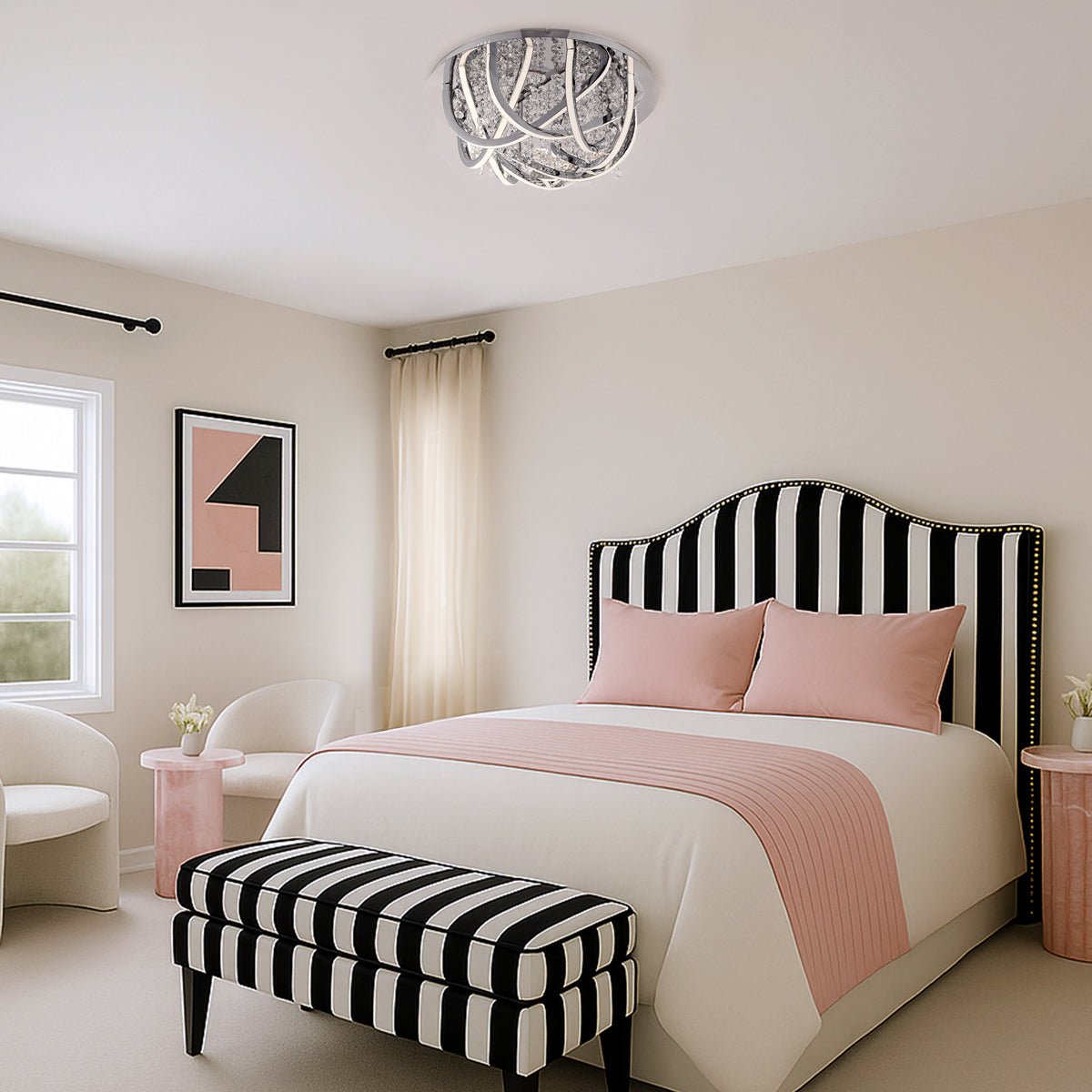 Telbix Luxia Round Close to Ceiling LED Light - Mases LightingTelbix