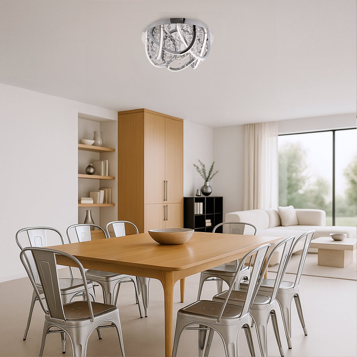 Telbix Luxia Round Close to Ceiling LED Light - Mases LightingTelbix