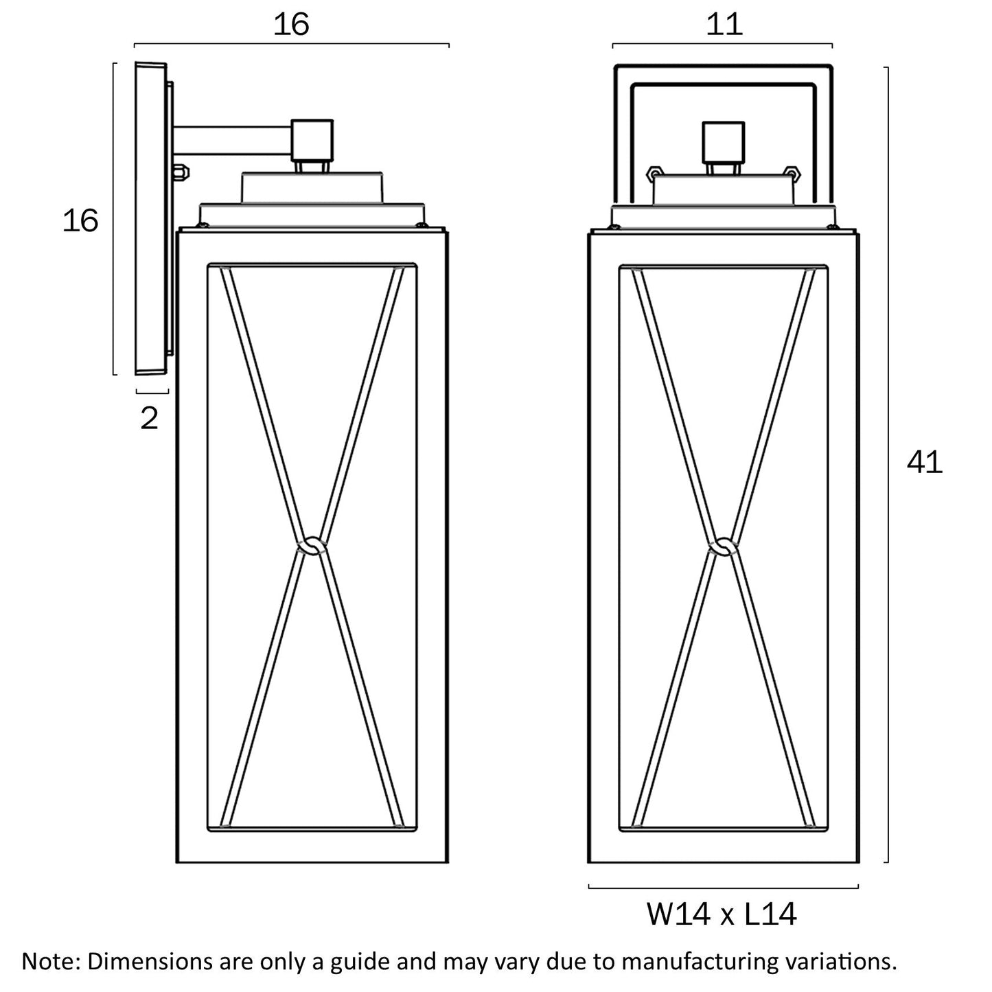 Telbix Mallory 40 Exterior Wall Light MALLORY EX40 - BK - Mases LightingTelbix