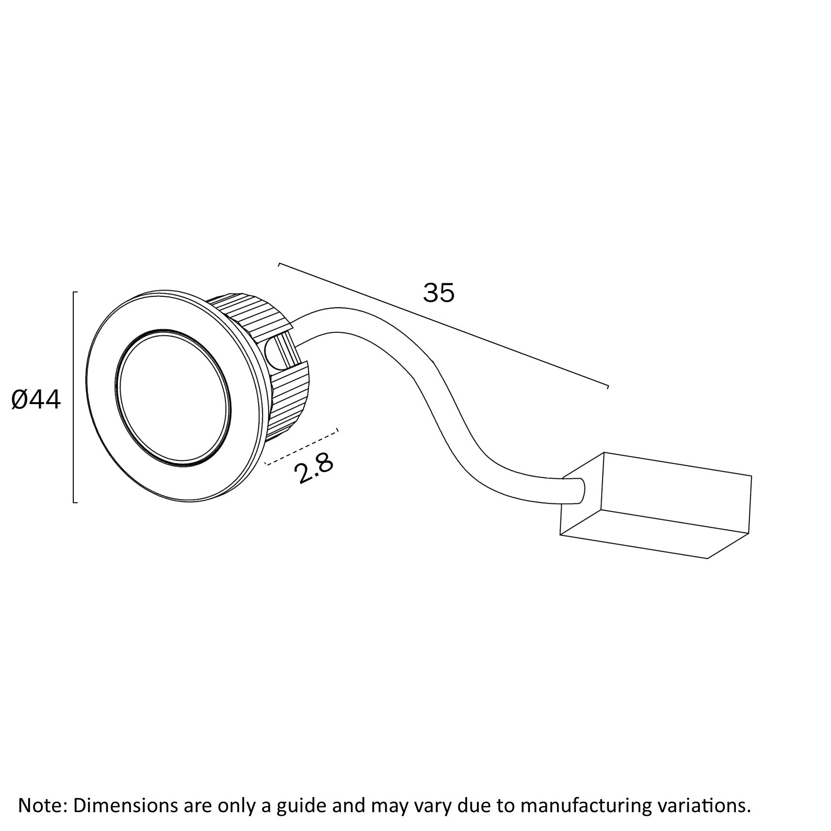 Telbix Maren 2W LED Round Steplight Multi-Colour / Tri-Colour