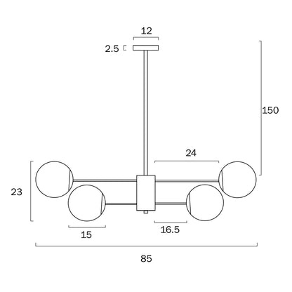 Telbix Marsten 8 Lights Pendant - Mases LightingTelbix