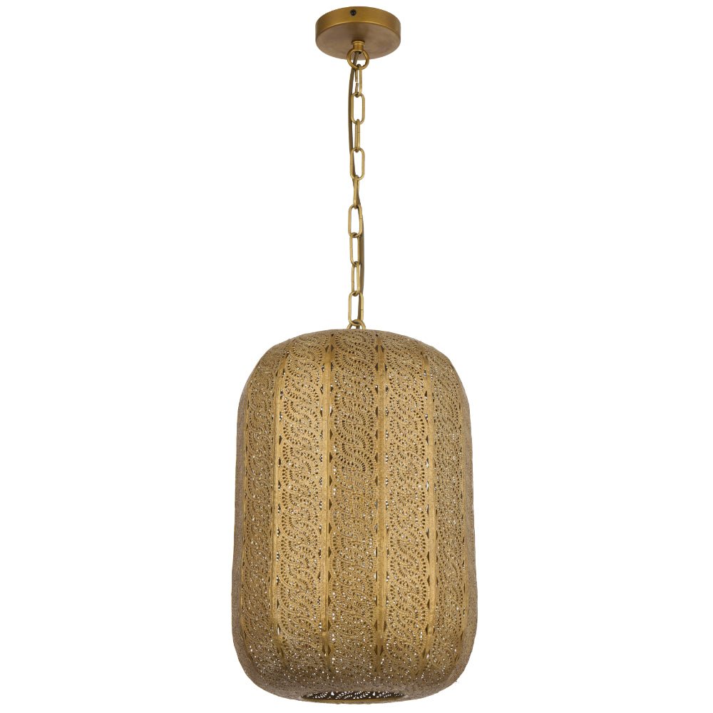 Telbix Masya 1 Light Pendant Antique Brass MASYA PE-AB