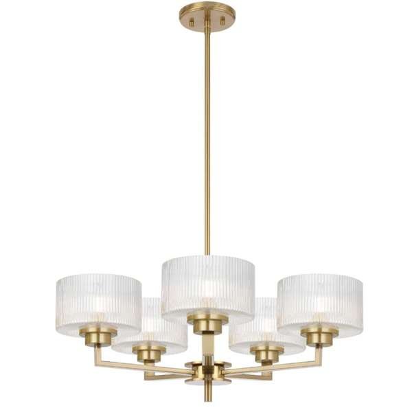 Telbix Moreno II 3, 5 and 8 Light Pendant in Antique Gold, Antique Silver and Black