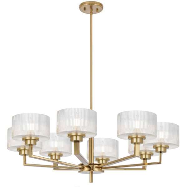 Telbix Moreno II 3, 5 and 8 Light Pendant in Antique Gold, Antique Silver and Black
