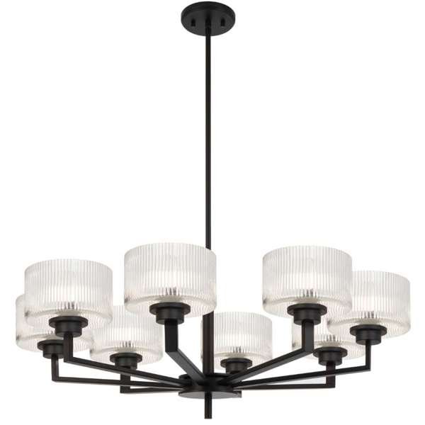 Telbix Moreno II 3, 5 and 8 Light Pendant in Antique Gold, Antique Silver and Black