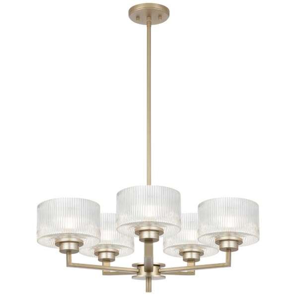Telbix Moreno II 3, 5 and 8 Light Pendant in Antique Gold, Antique Silver and Black