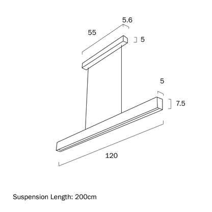 Telbix Navaro II 120 Pendant - Mases LightingTelbix