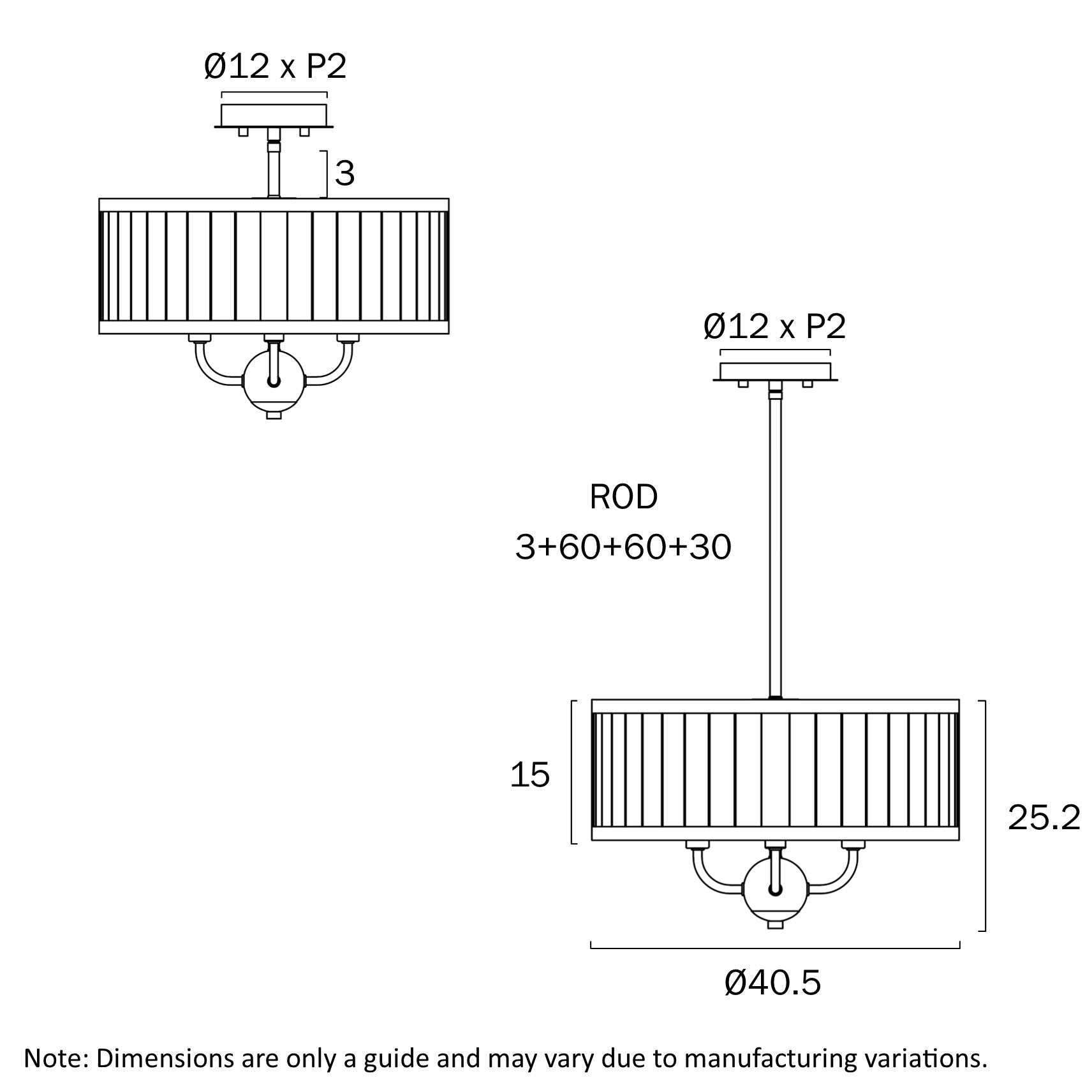 Telbix Norel 4 Light Pendant