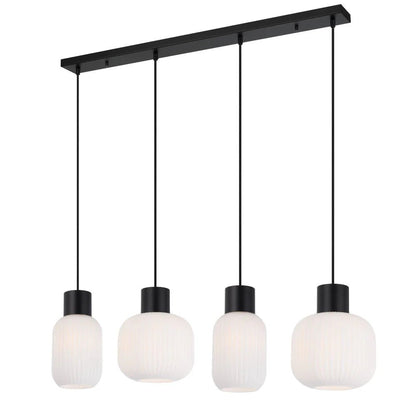 Telbix Nori 4 Lights Pendant - Black Opal Matt - Mases LightingTelbix