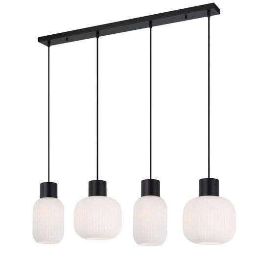 Telbix Nori 4 Lights Pendant - Black Opal Matt - Mases LightingTelbix