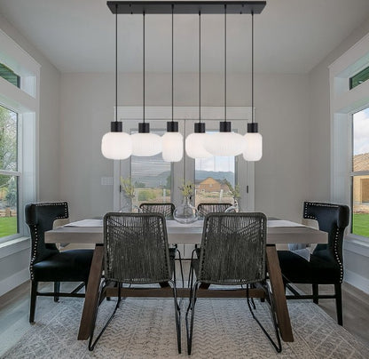 Telbix Nori 6 Lights Pendant - Black Opal Matt - Mases LightingTelbix