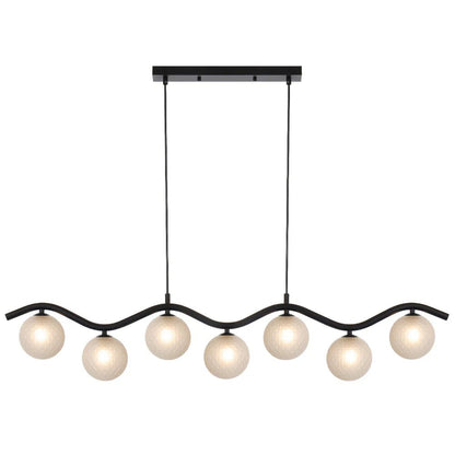 Telbix Orton 7 Light Pendant Black - Mases LightingTelbix