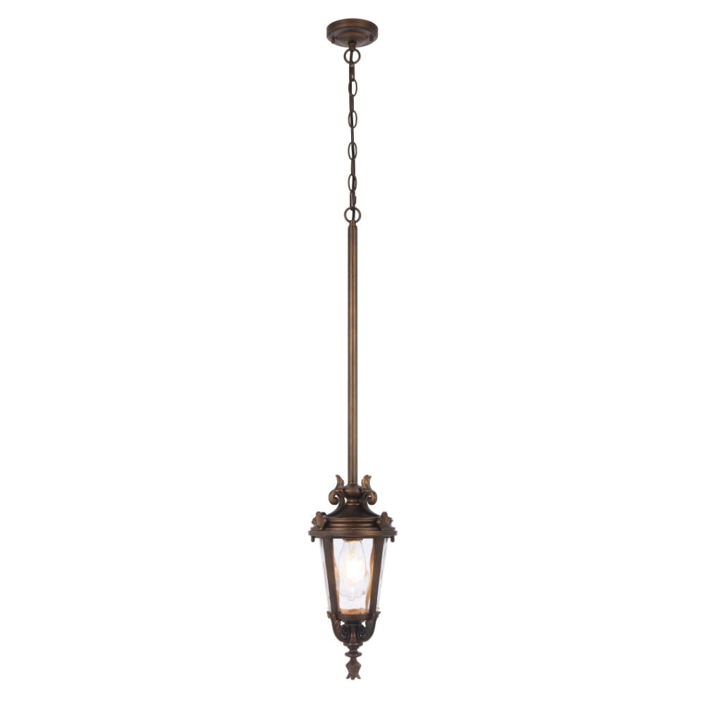 Telbix Pedral Outdoor Pendant Light in Bronze & Black | 18cm & 23cm - Mases LightingTelbix