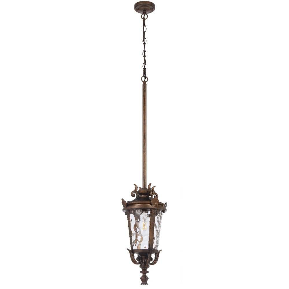 Telbix Pedral Outdoor Pendant Light in Bronze & Black | 18cm & 23cm - Mases LightingTelbix