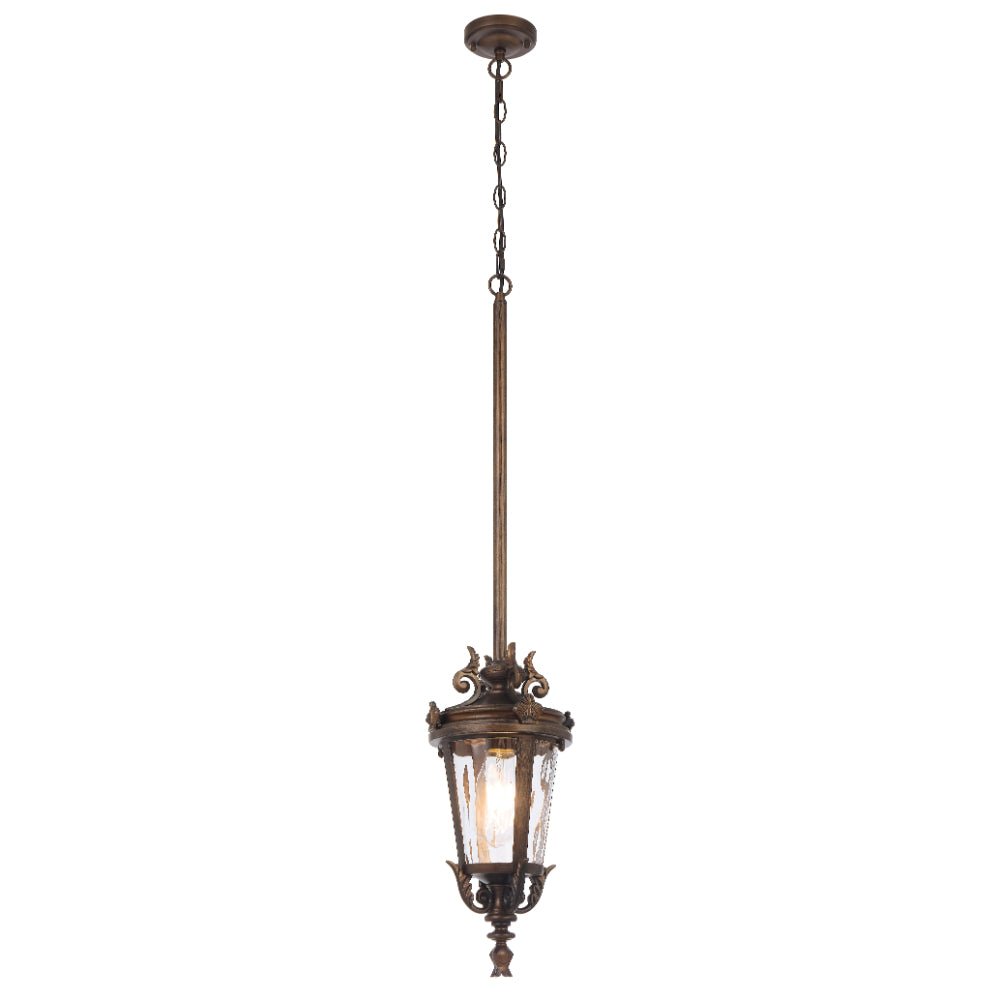 Telbix Pedral Outdoor Pendant Light in Bronze & Black | 18cm & 23cm - Mases LightingTelbix
