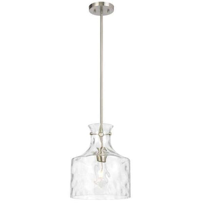 Telbix Perron 1 Light Pendant in Nickel, Black and Antique Gold - Mases LightingTelbix