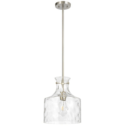 Telbix Perron 1 Light Pendant in Nickel, Black and Antique Gold - Mases LightingTelbix