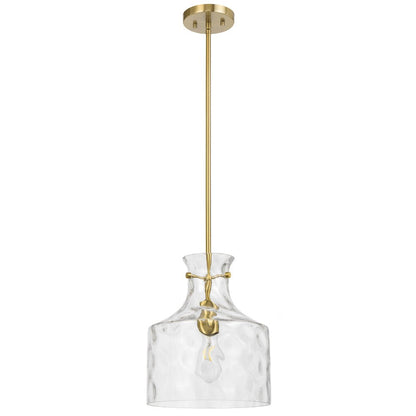 Telbix Perron 1 Light Pendant in Nickel, Black and Antique Gold - Mases LightingTelbix