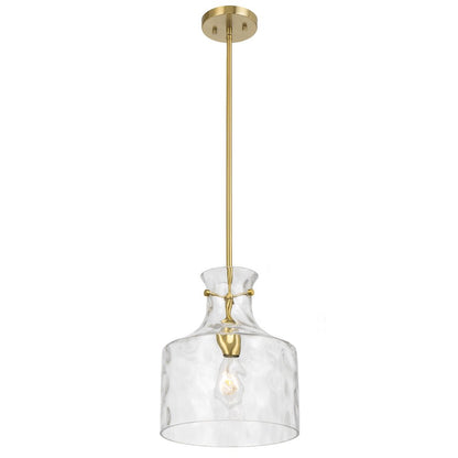 Telbix Perron 1 Light Pendant in Nickel, Black and Antique Gold - Mases LightingTelbix