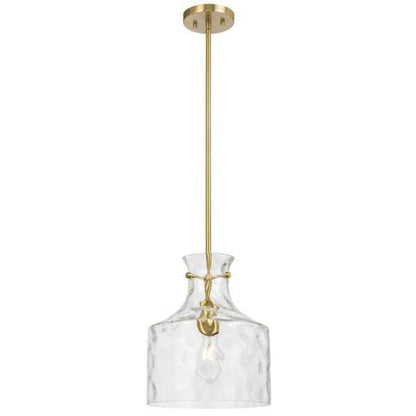 Telbix Perron 1 Light Pendant in Nickel, Black and Antique Gold - Mases LightingTelbix