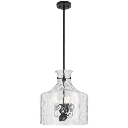 Telbix Perron 4 Light Pendant in Nickel, Black and Antique Gold - Mases LightingTelbix