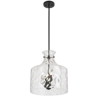 Telbix Perron 4 Light Pendant in Nickel, Black and Antique Gold - Mases LightingTelbix