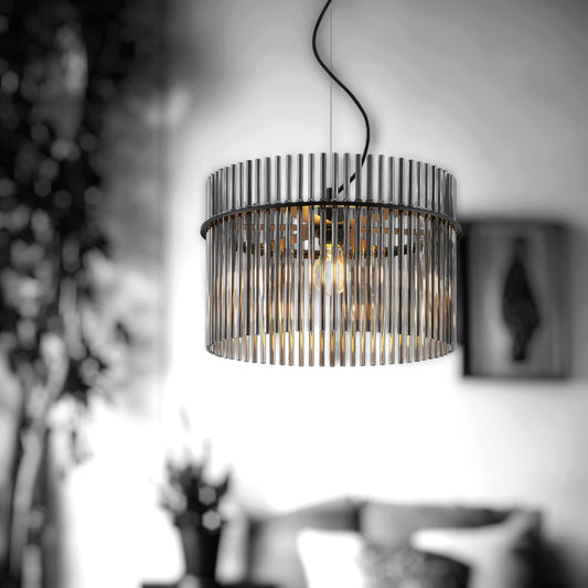 Telbix Quilo 40 cm Light Pendant- Black - Mases LightingTelbix
