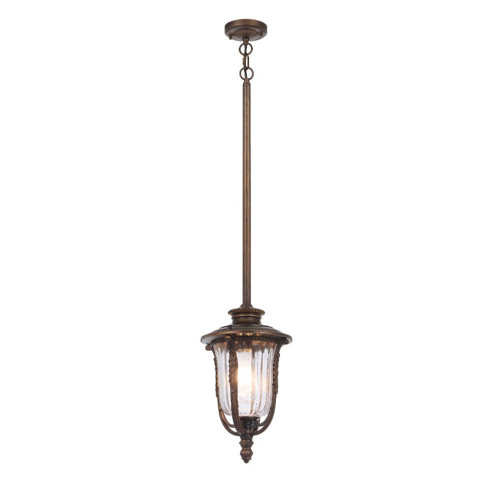 Telbix Ramiro Outdoor Pendant Light in Bronze & Black | 20cm & 25cm