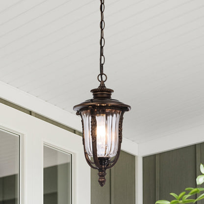 Telbix Ramiro Outdoor Pendant Light in Bronze & Black | 20cm & 25cm - Mases LightingTelbix