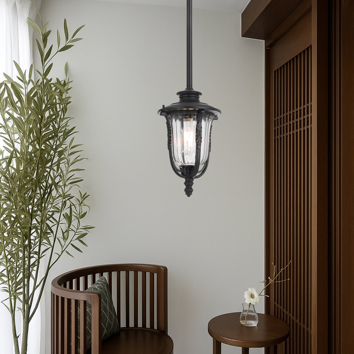 Telbix Ramiro Outdoor Pendant Light in Bronze & Black | 20cm & 25cm