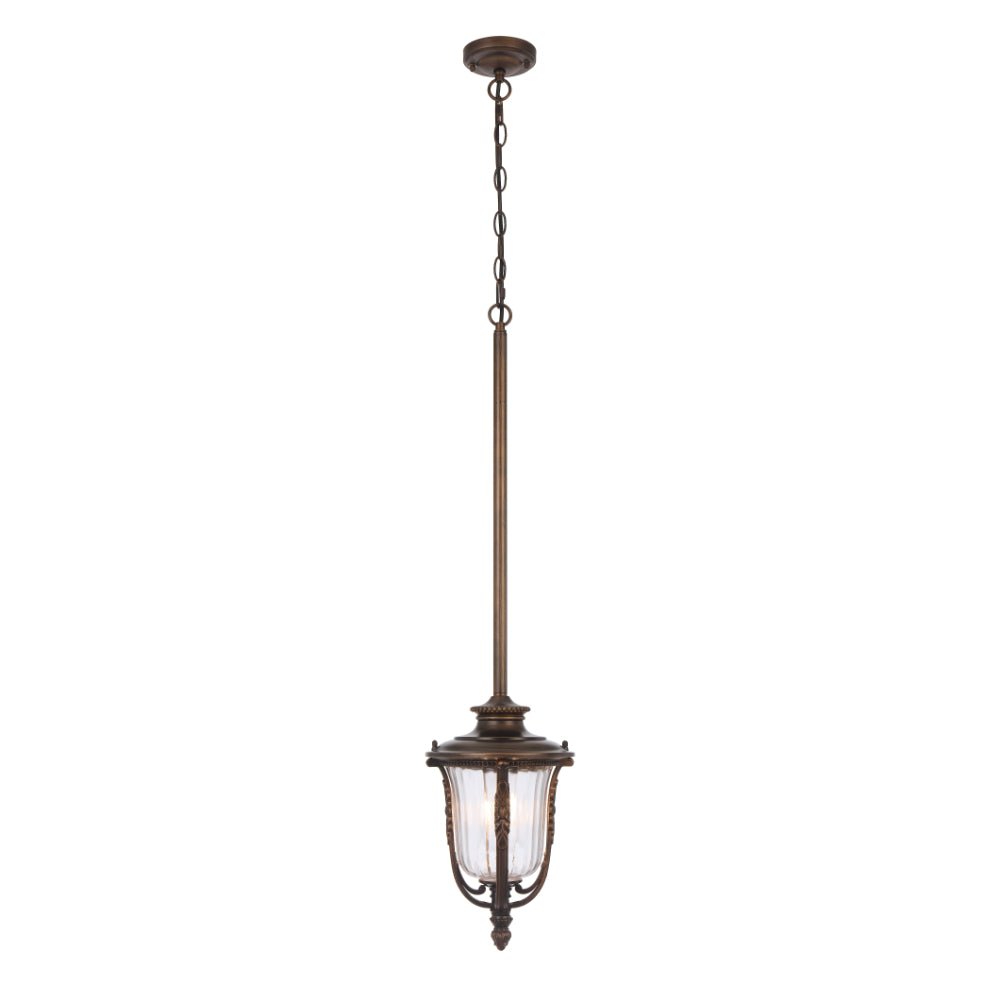 Telbix Ramiro Outdoor Pendant Light in Bronze & Black | 20cm & 25cm