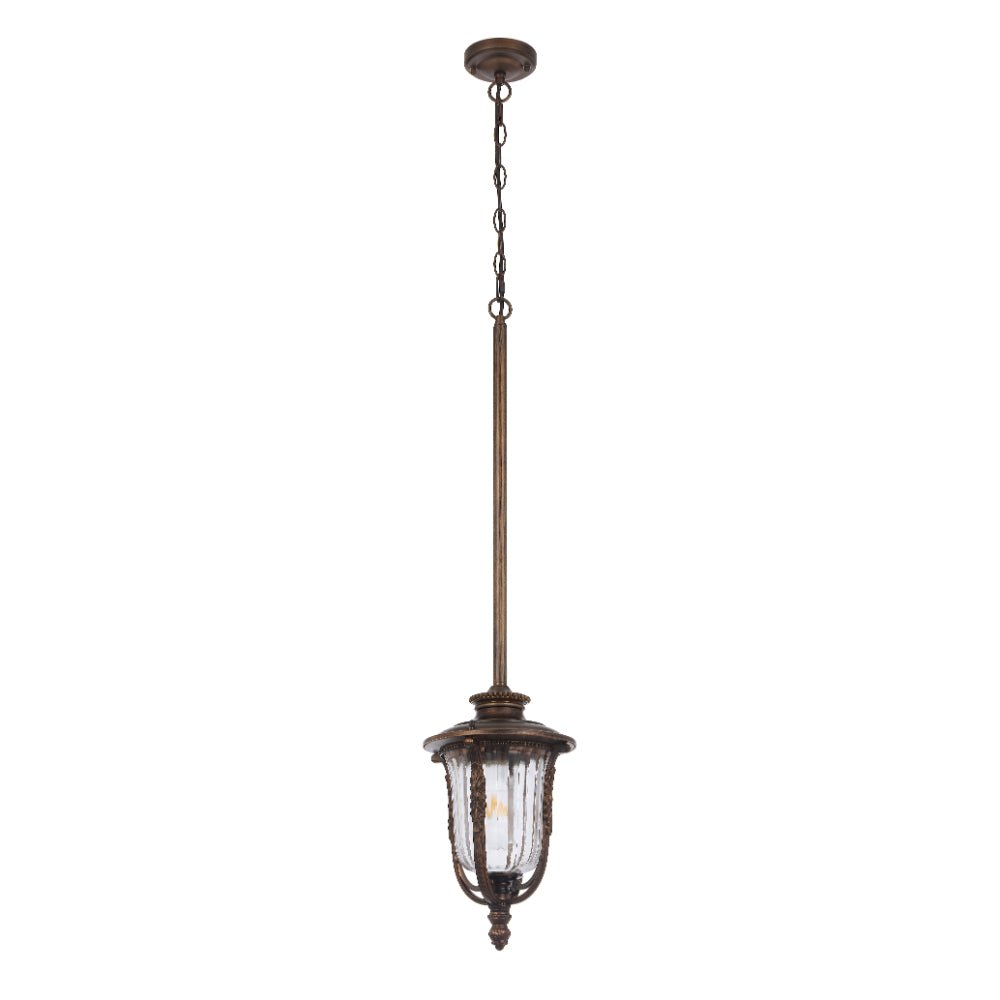 Telbix Ramiro Outdoor Pendant Light in Bronze & Black | 20cm & 25cm