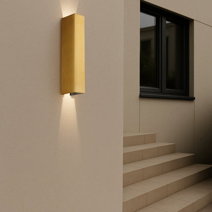 Telbix Ryland Exterior LED Up / Down Wall Light in Brass, Black and Rusty - Mases LightingTelbix