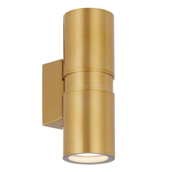 Telbix Sarnel Exterior Up/Down Wall Light in Rust or Brass