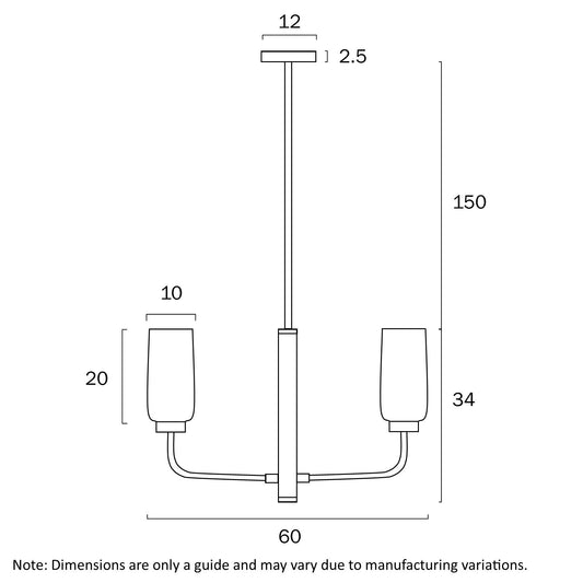 Telbix Sebring 4 Lights Pendant - Black Opal Matt - Mases LightingTelbix
