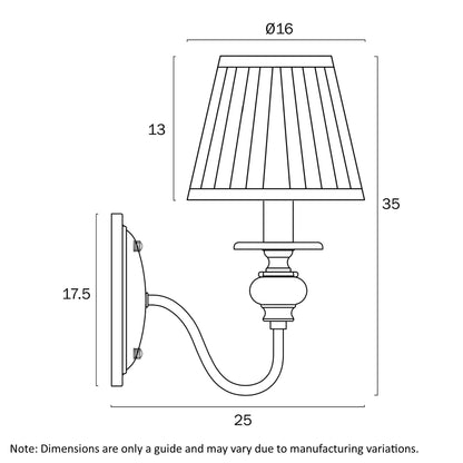 Telbix Siedel 1 Light Wall Bracket With Shade Copper SIEDEL WB1SH - CP - Mases LightingTelbix