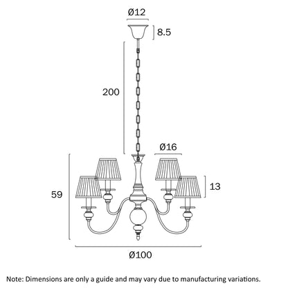 Telbix Siedel 15 Light Pendant With Shades Copper SIEDEL PE15SH - CP - Mases LightingTelbix