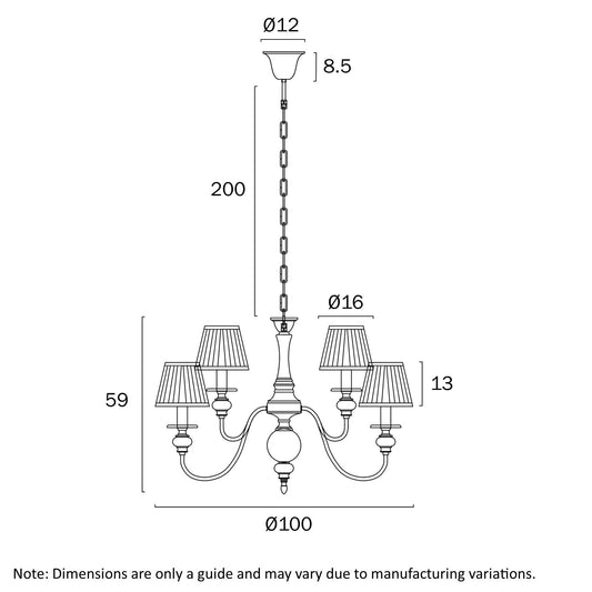 Telbix Siedel 15 Light Pendant With Shades Copper SIEDEL PE15SH - CP - Mases LightingTelbix