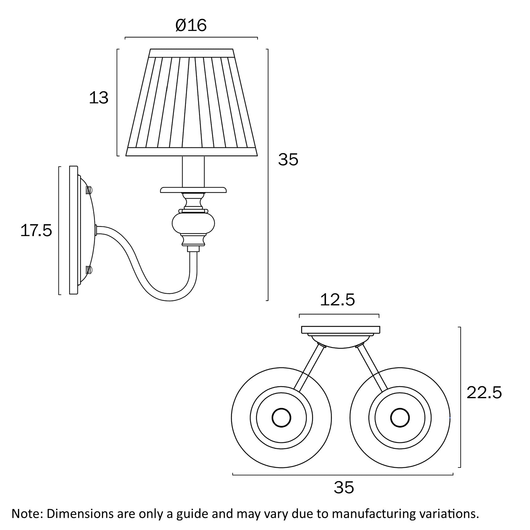 Telbix Siedel 2 Light Wall Bracket With Shades Copper SIEDEL WB2SH - CP - Mases LightingTelbix