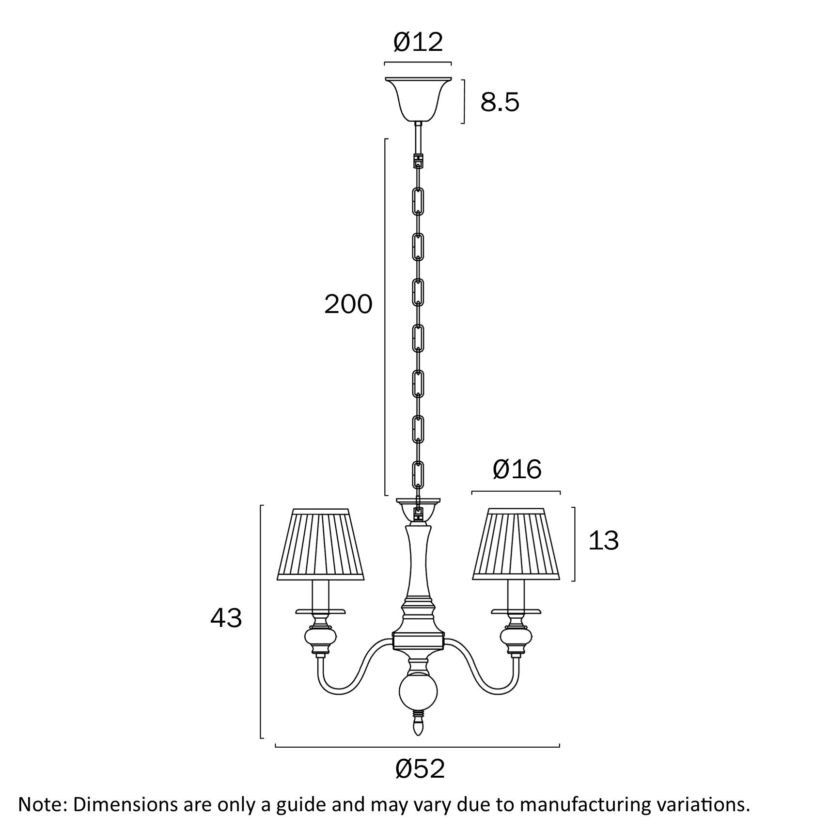 Telbix Siedel 3 Light Pendant With Shades Copper SIEDEL PE03SH-CP