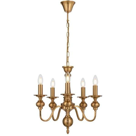 Telbix Siedel 5 Light Pendant Copper SIEDEL PE05 - CP - Mases LightingTelbix