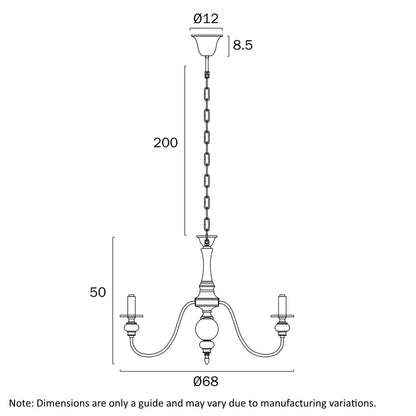 Telbix Siedel 6 Light Pendant Copper SIEDEL PE06 - CP - Mases LightingTelbix