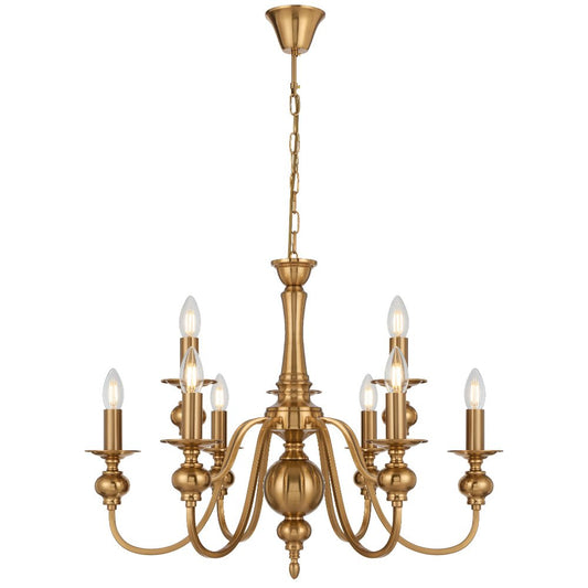 Telbix Siedel 8 Light Pendant Copper SIEDEL PE08 - CP - Mases LightingMases Lighting