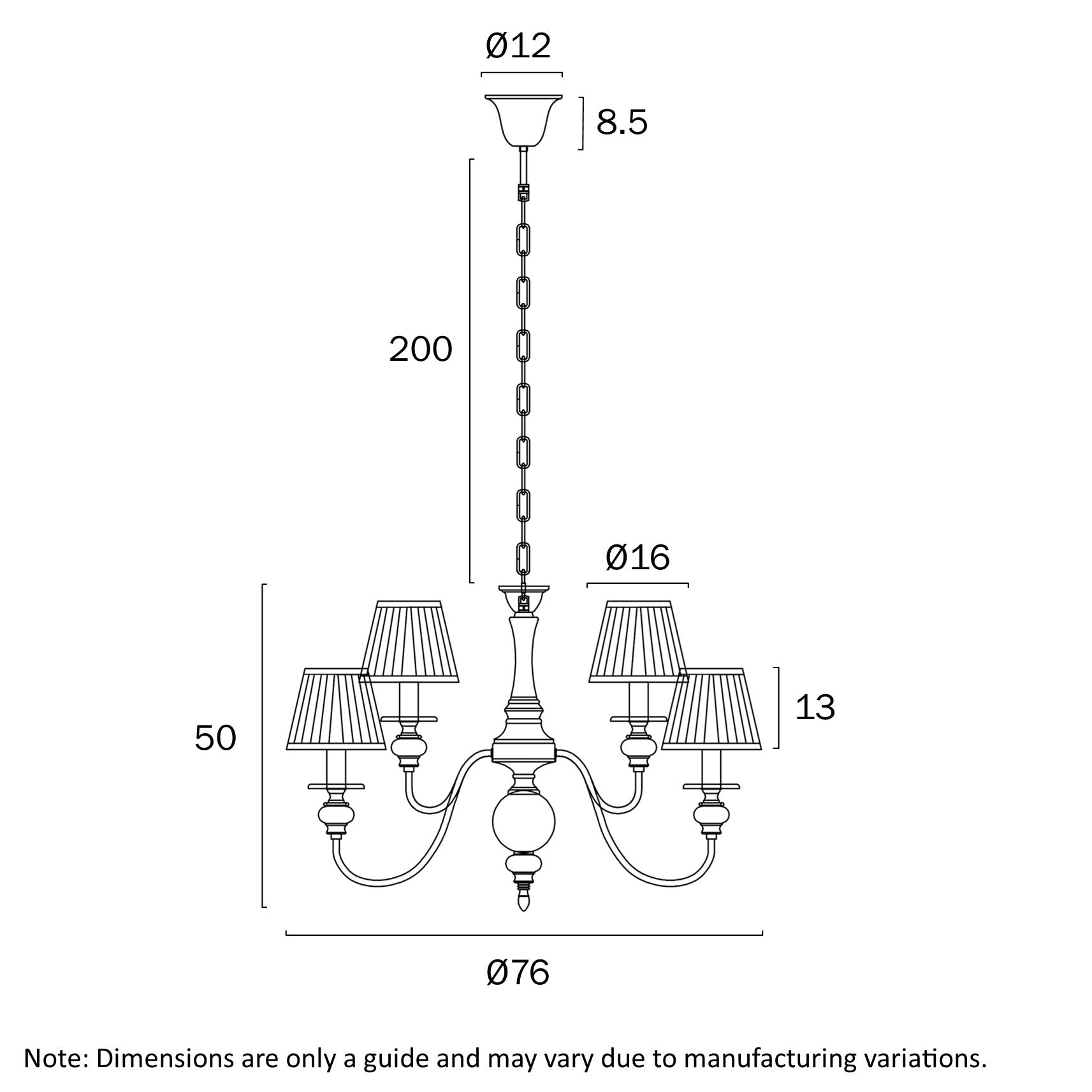 Telbix Siedel 9 Light Pendant With Shades Copper SIEDEL PE09SH-CP