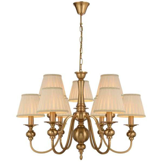 Telbix Siedel 9 Light Pendant With Shades Copper SIEDEL PE09SH - CP - Mases LightingTelbix