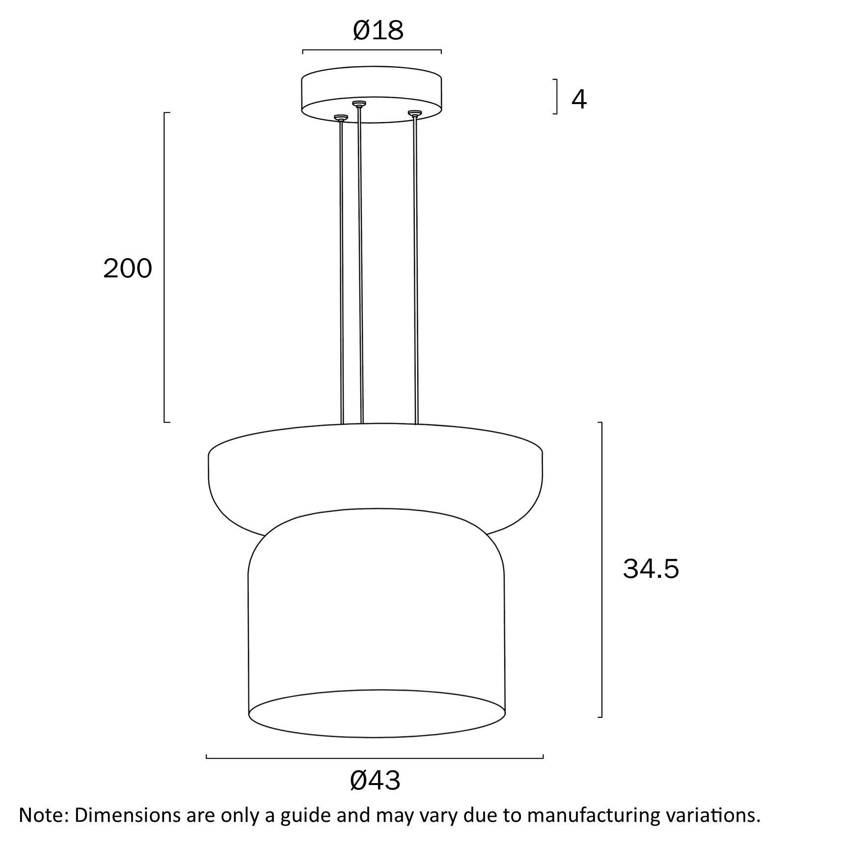 Telbix Skapa Pendant Light BC - SKAPA PE BC-OP