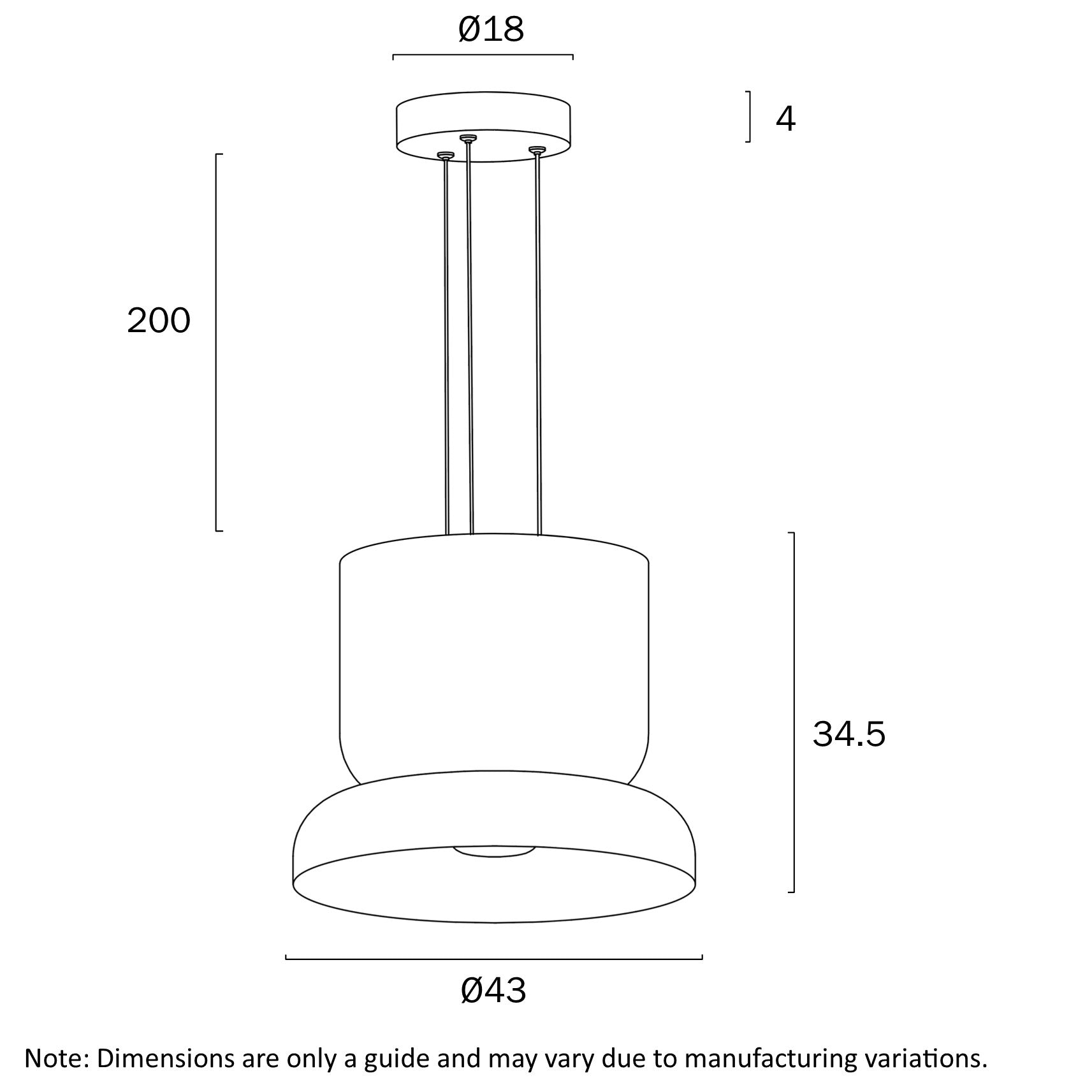 Telbix Skapa Pendant Light CB - SKAPA PE CB-OP