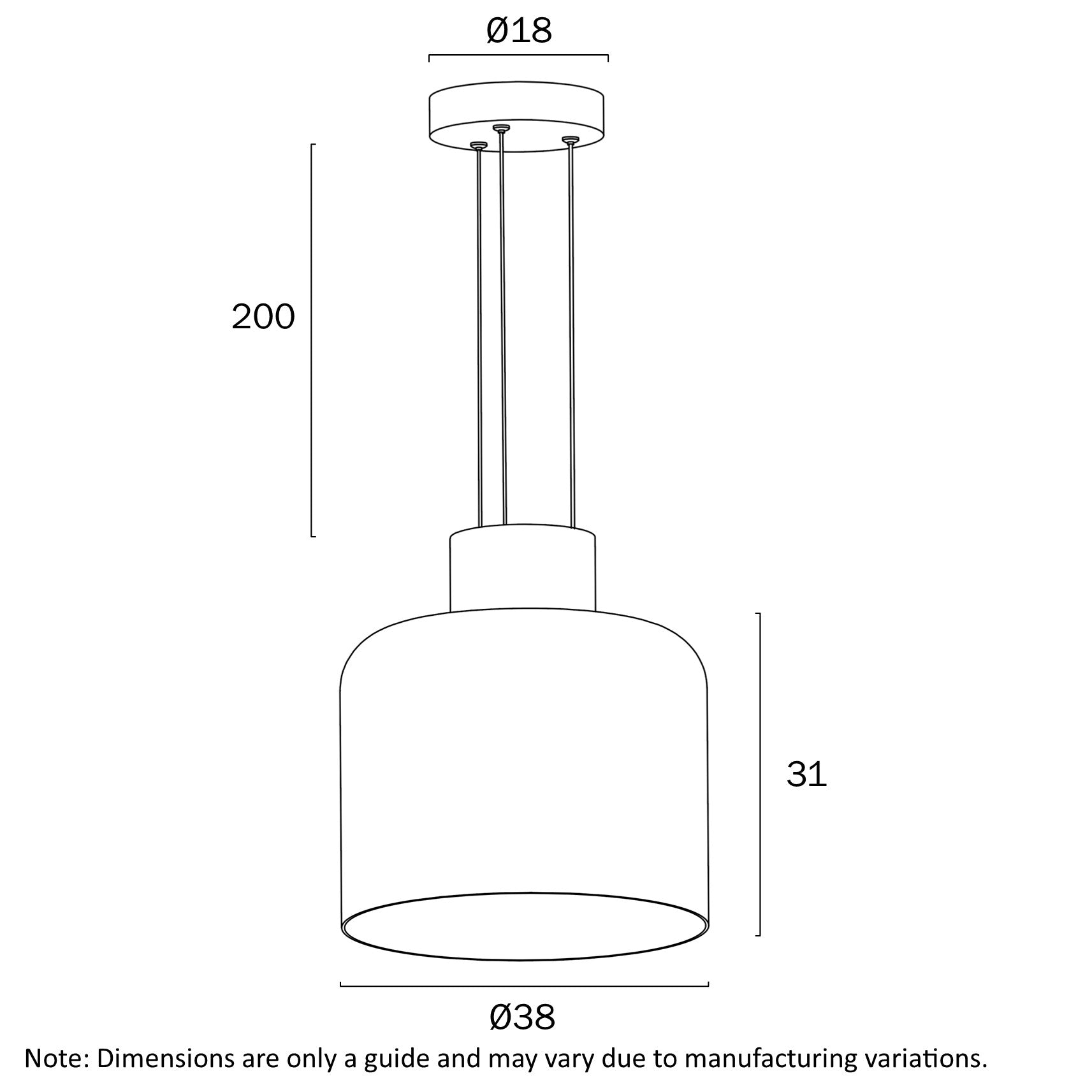 Telbix Skapa Pendant Light D - SKAPA PE D-OP