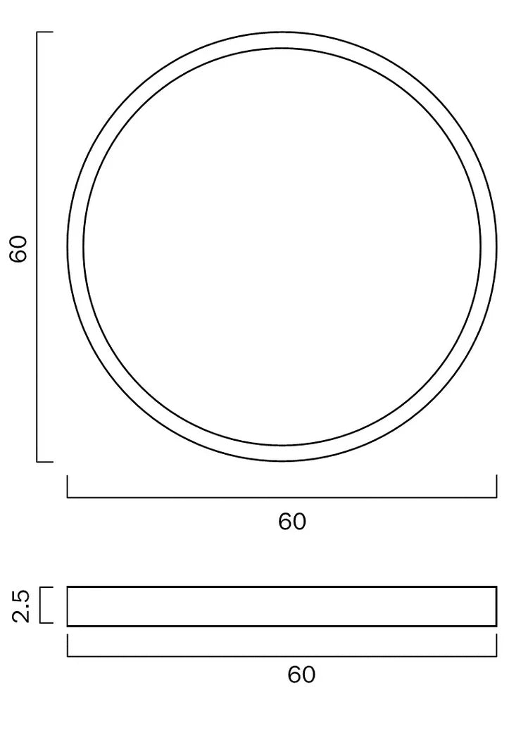 Telbix Sky 60 Round Oyster